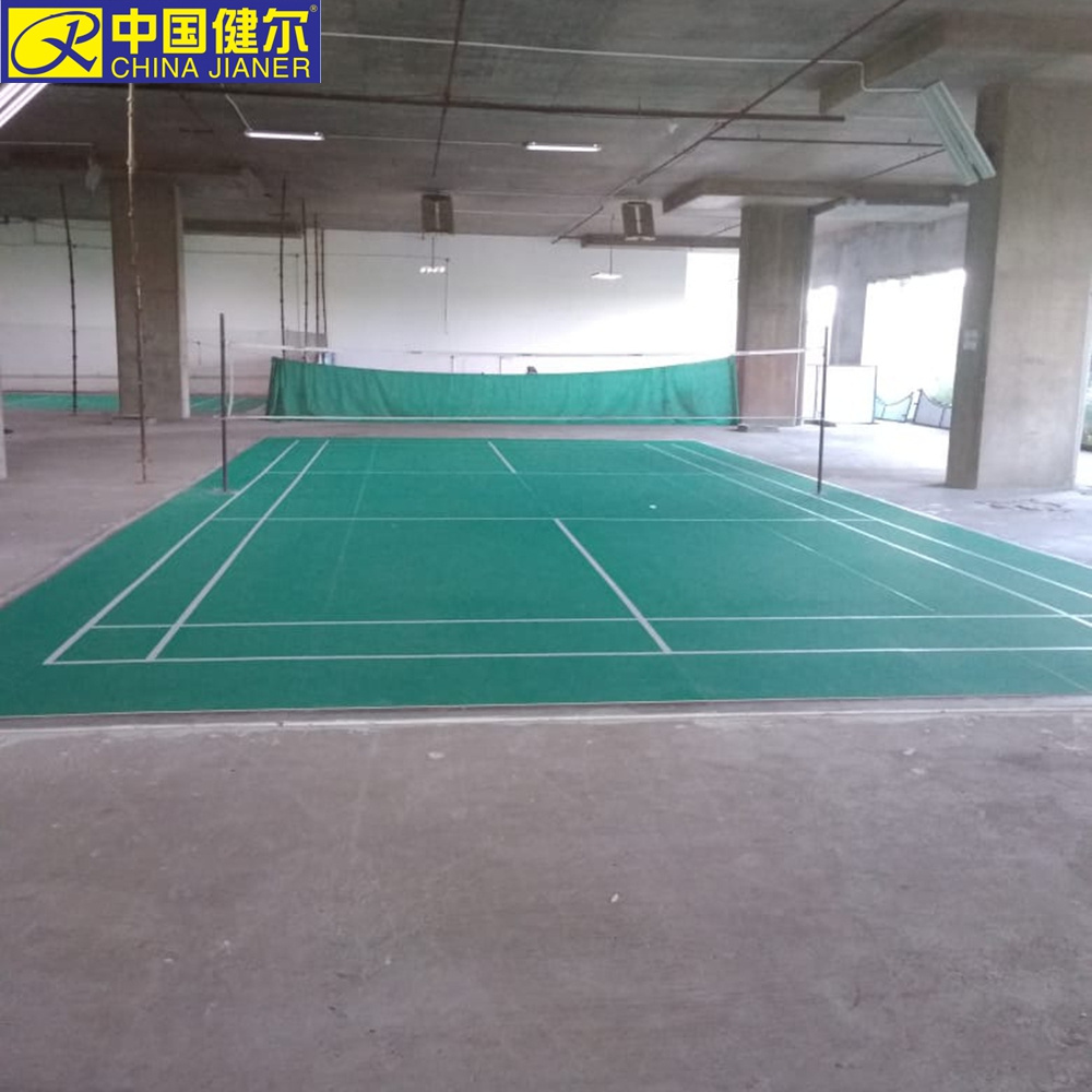 BWF Anti-slip Badminton Court Flooring Mat cheap PVC sports flooring anti-slip badminton floor mat Indoor basketball mat