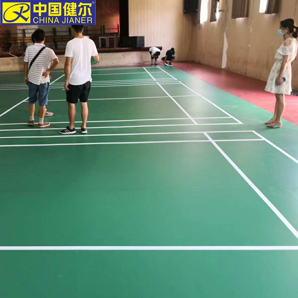 BWF Anti-slip Badminton Court Flooring Mat cheap PVC sports flooring anti-slip badminton floor mat Indoor basketball mat