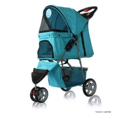 Pet Dog Stroller Cart 3 Wheels Durable Large Carrier Two Folding Pet trolley