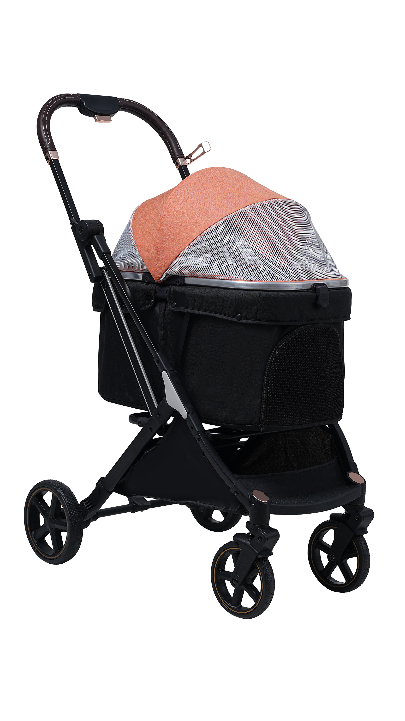 Convertible Compartment Stroller Travel Carriage dog stroller pet trolley for Small, Medium and Large Pets