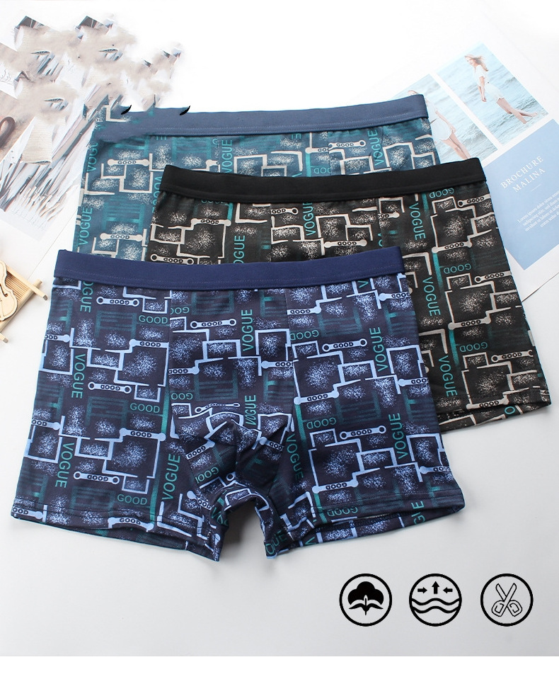 custom sexy boxers men's underwear plus Size Briefs & Boxers combed cotton underwear for men boxer briefs