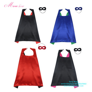 Mom lover Wholesale custom facepiece bulk set dress up for kids children DIY birthday party costumes  superhero capes