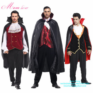 Wholesale Mens Gothic Vampire Costumes Europe Vampire Adults Man Cosplay Outfit For Halloween Carnival Party Role Play Costumes