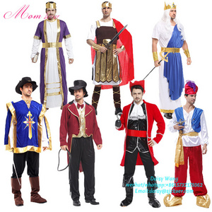 Carnival adult royal king cosplay costume for men