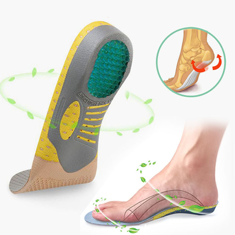 Run Active Comfort Insoles Trim to Fit Inserts Adult Medical Pain Relief Flat Foot Insole