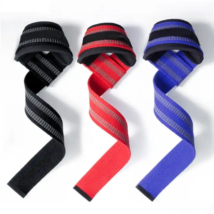 2023 Custom Logo Gym Lifting Straps Fitness Wrist Wraps Padded Weight lifting Wrist Strap