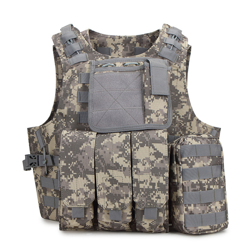 Factory Price Camouflage Outdoor Amphibious Chest Vest with Many Pocket Protection Tactical Equipment Tactical Vest