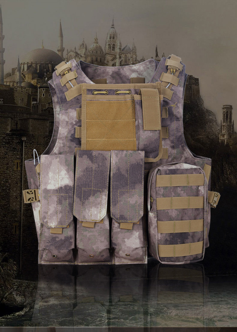 Factory Price Camouflage Outdoor Amphibious Chest Vest with Many Pocket Protection Tactical Equipment Tactical Vest