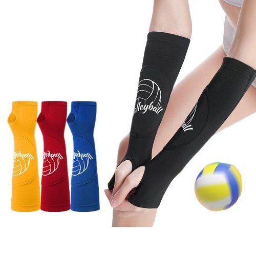 New Design Flexible Thumb Hole Padded Volleyball Sun Protective Sublimation Breathable Long Arm Sleeve