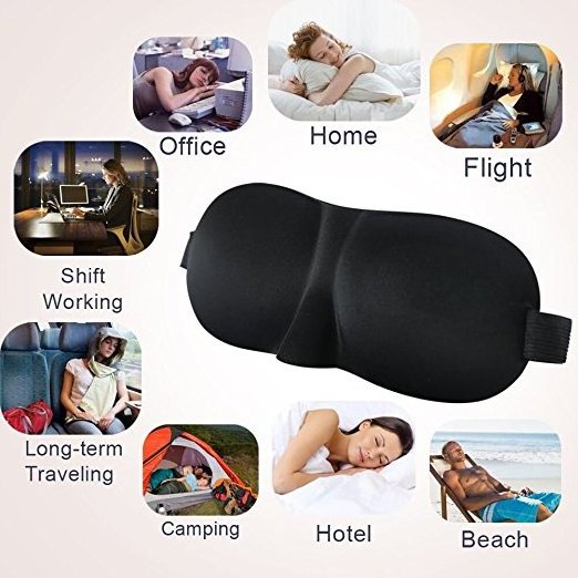 Factory Price Personalised Printed Logo Best Sublimation Travel Sleeping Cover Sleep Eyemask 3D