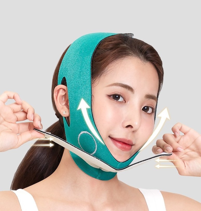 Manufacturer V Shaped Slimming Face Mask Double Chin Reducer Face Shaper Band Facial Slimming Strap