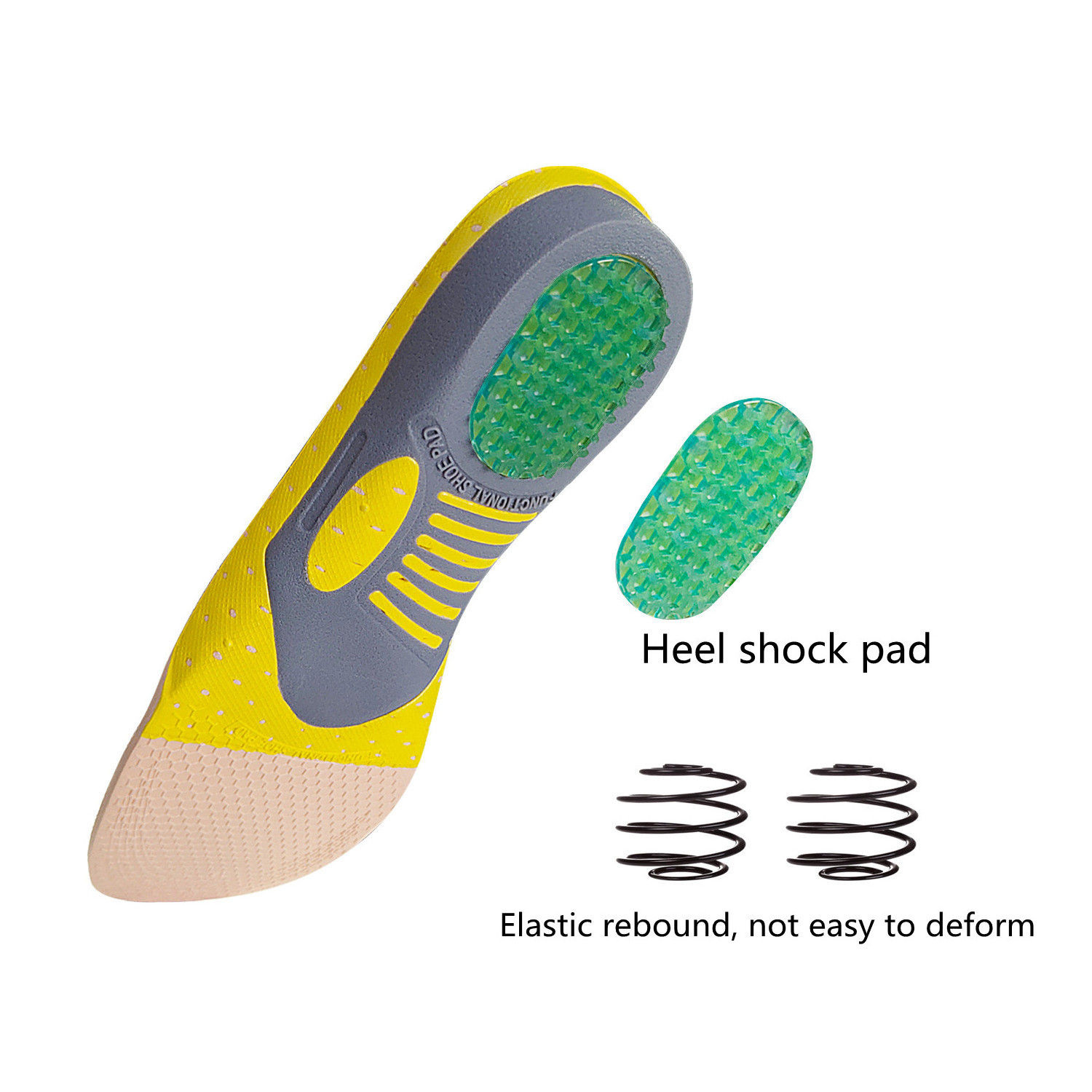 Run Active Comfort Insoles Trim to Fit Inserts Adult Medical Pain Relief Flat Foot Insole