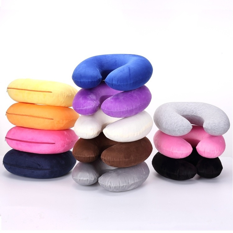 Memory Foam Neck Pillow Air Plane Outdoor Camping Relaxing Neck Relief Protector Pillow U Shaped Soft Fashion Pillows