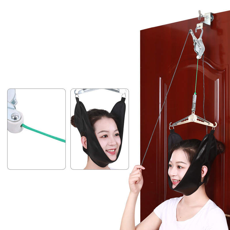 Cervical traction frame medical door suspension household use cervical spondylosis stretching frame neck support brace