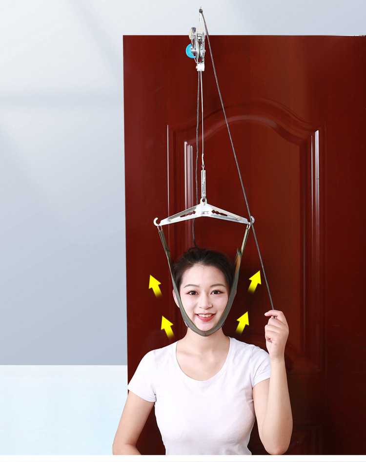 Cervical traction frame medical door suspension household use cervical spondylosis stretching frame neck support brace