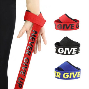 Custom Weightlifting Wrist Straps for Gym Barbell Using Assistance Wrist Bands