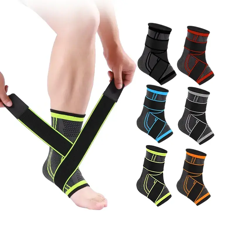 Adjustable Ankle Brace Breathable Nylon Material Super Elastic and Comfortable Ankle Support