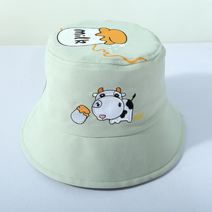 Summer Children's Outdoor Leisure Cartoon Printing Fisherman Hat Bucket