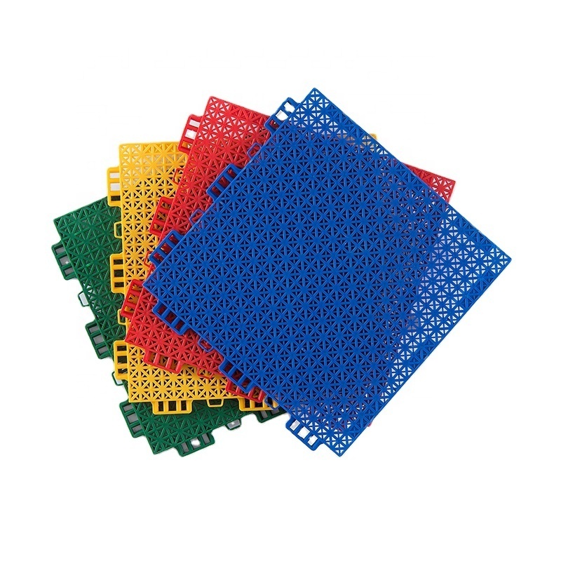 Modular Pp Interlocking Basketball Tennis Sports Flooring Tiles Court Tiles Badminton Outdoor Tartan Flooring