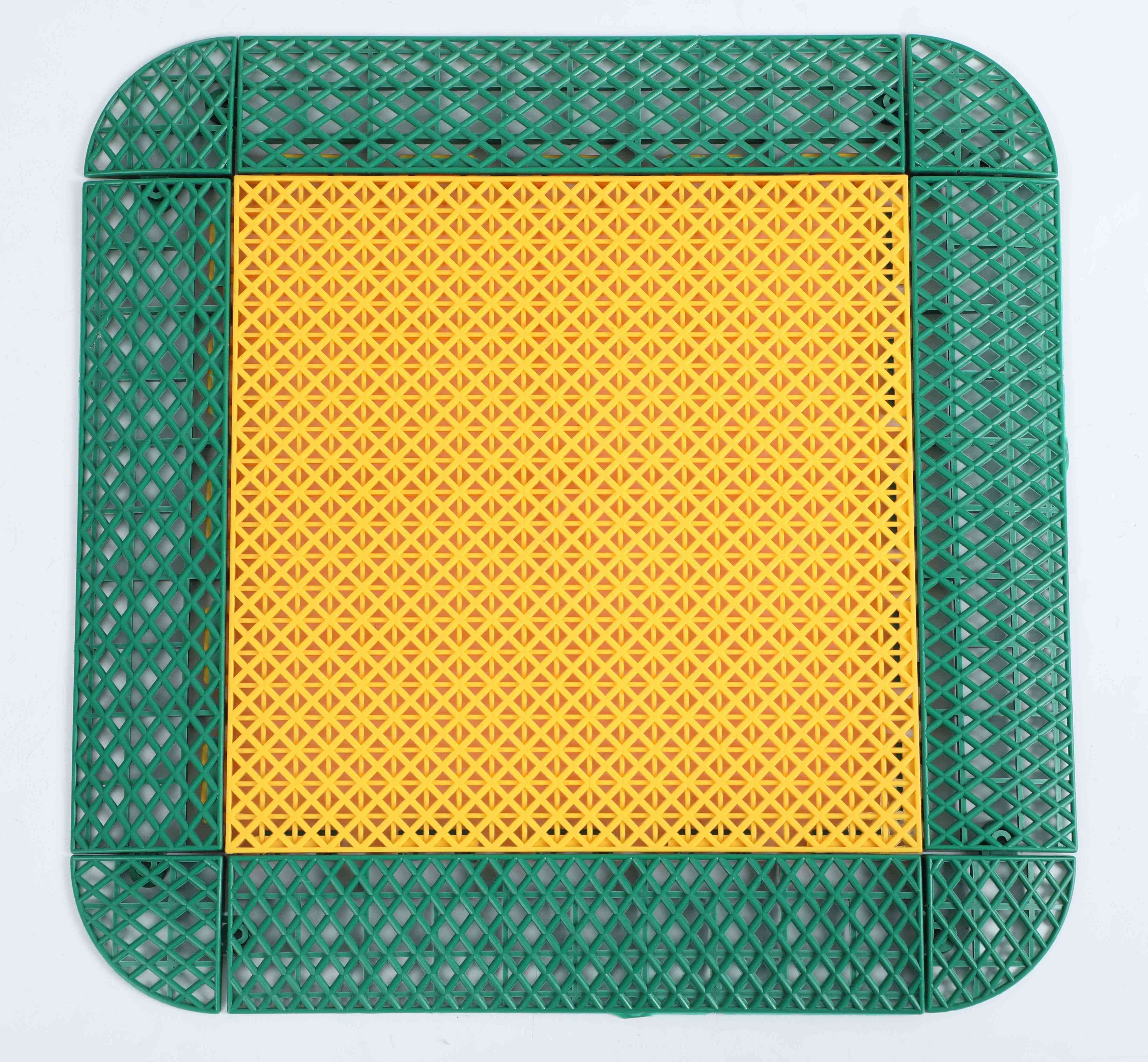 Modular Pp Interlocking Basketball Tennis Sports Flooring Tiles Court Tiles Badminton Outdoor Tartan Flooring