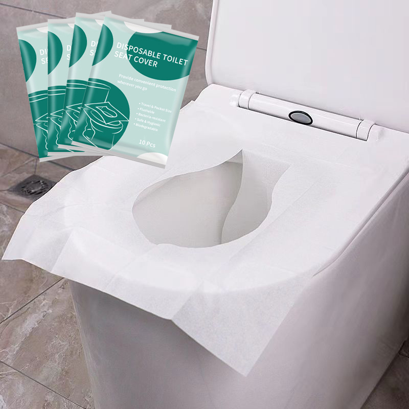 250 Count Half Fold Virgin Pulp 42*36cm Hotel Restaurant Household Flushable Disposable OEM Toilet Seat Paper Covers