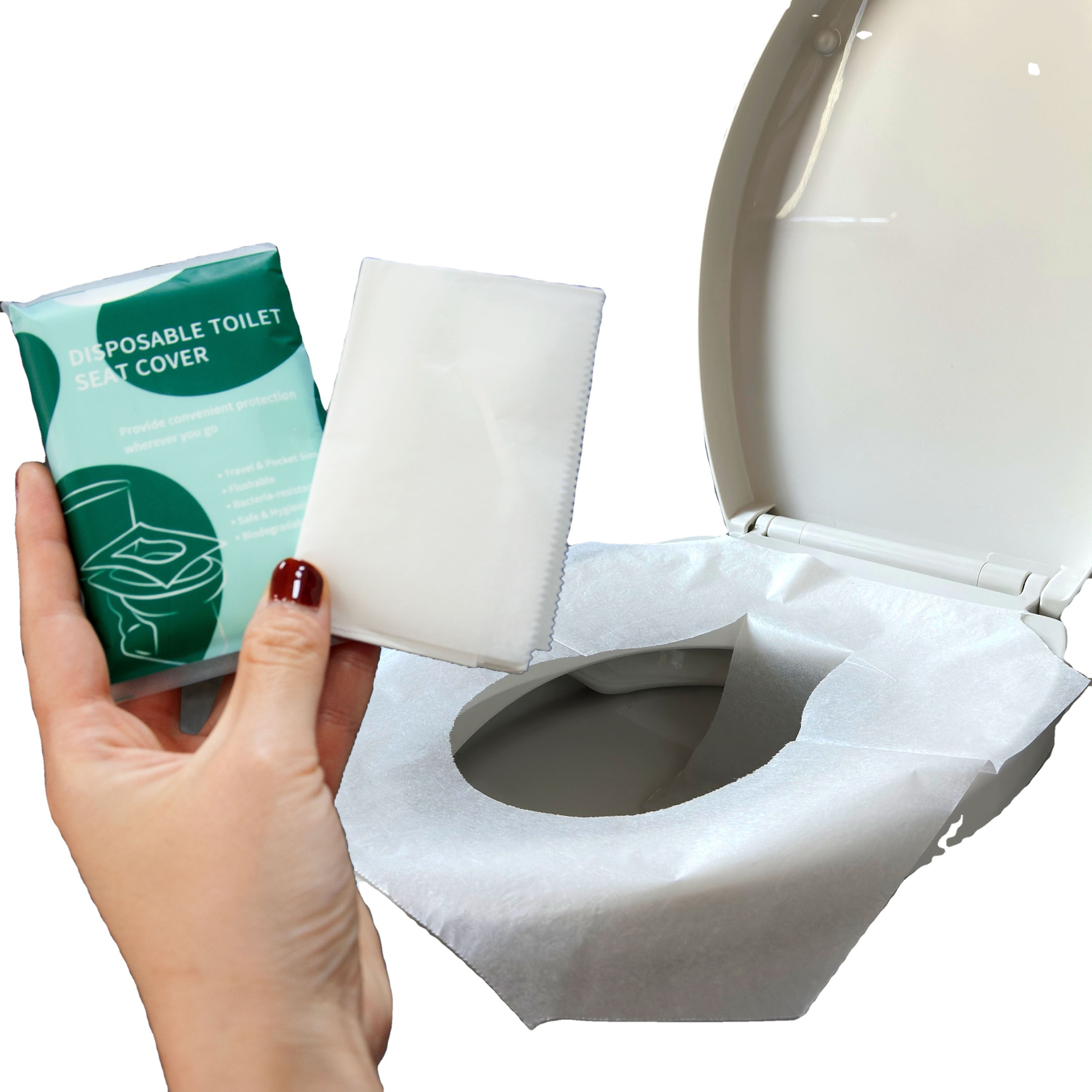 250PCS 1 Pack Half Fold Disposable Tissue Paper Toilet Seat Covers Price