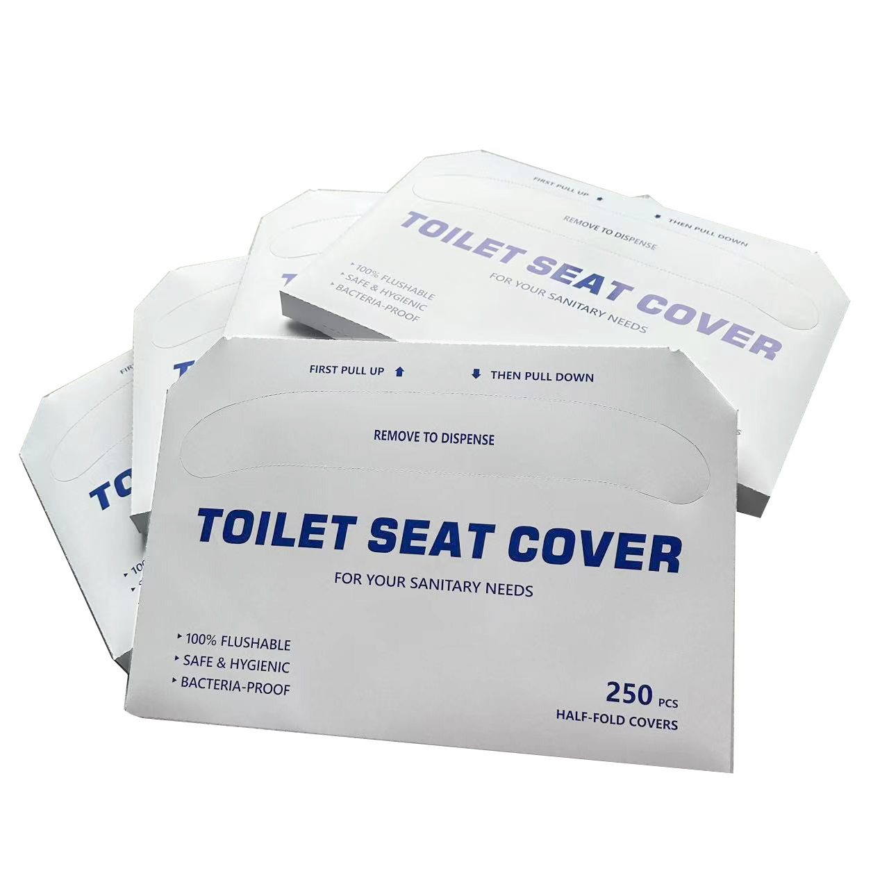 200pcs Paper Toilet Seat Covers Travel Hotel Disposable Virgin Paper Half-Fold Toilet Seat Cover