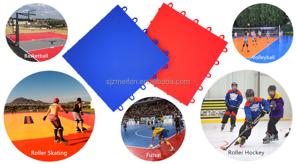 Top quality Indoor hockey court inline floor tiles portable roller skating rink flooring