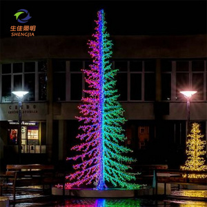 Wholesale outdoor 9ft artificial warm white led christmas tree