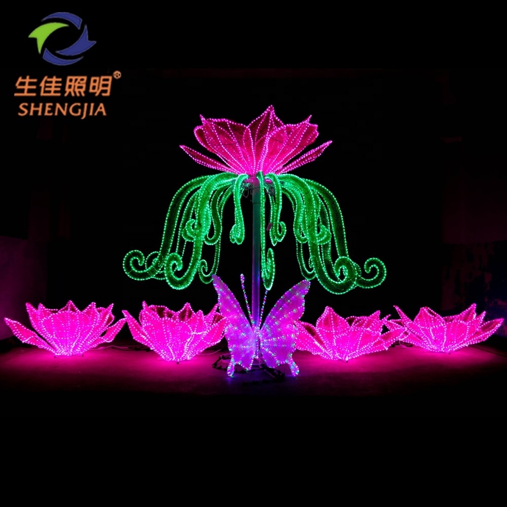 Shopping Mall New Fashion Style Decoration Animals Deer Reindeer with 3d led street outdoor christmas for Motif Light