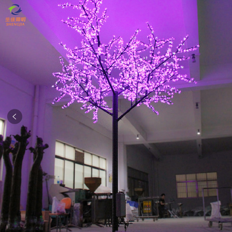 Decor holiday decorative Led blossom tree Cherry Lights and New LED landscape tree artificial outdoor holiday light