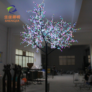 Decor holiday decorative Led blossom tree Cherry Lights and New LED landscape tree artificial outdoor holiday light