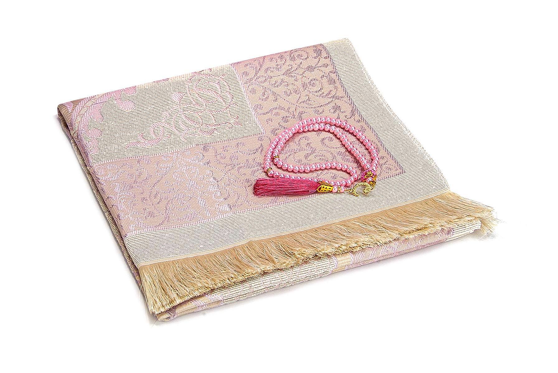 Portable prayer mat travel jewish thin pink floral prayer mat travel prayer mat with bag