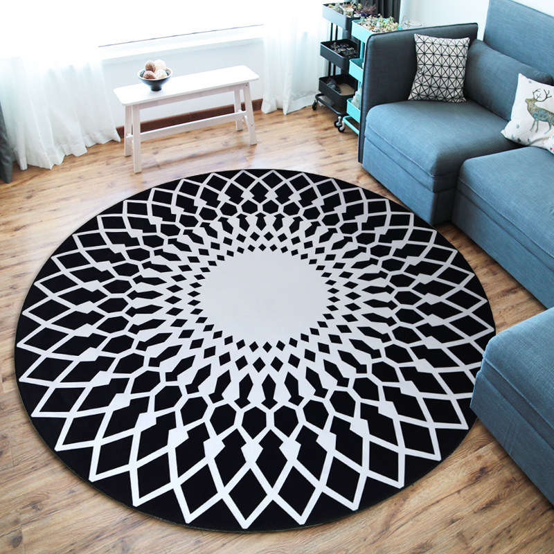 Geometric Musical Instruments piano floor mat Round carpet drum mat a mat