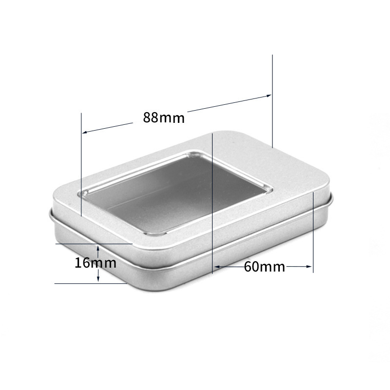 Wholesale 88x60x16mm electronics Box China Manufacture Spot Small Tin Box Lip Balm Storage Tin Container Packaging Metal Tin Box