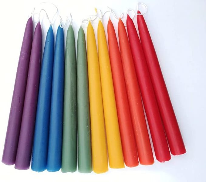 Drippless Handmade Cone Candles Beeswax 10 inch 100% Pure Scented Beeswax Candles Beeswax Taper Candles