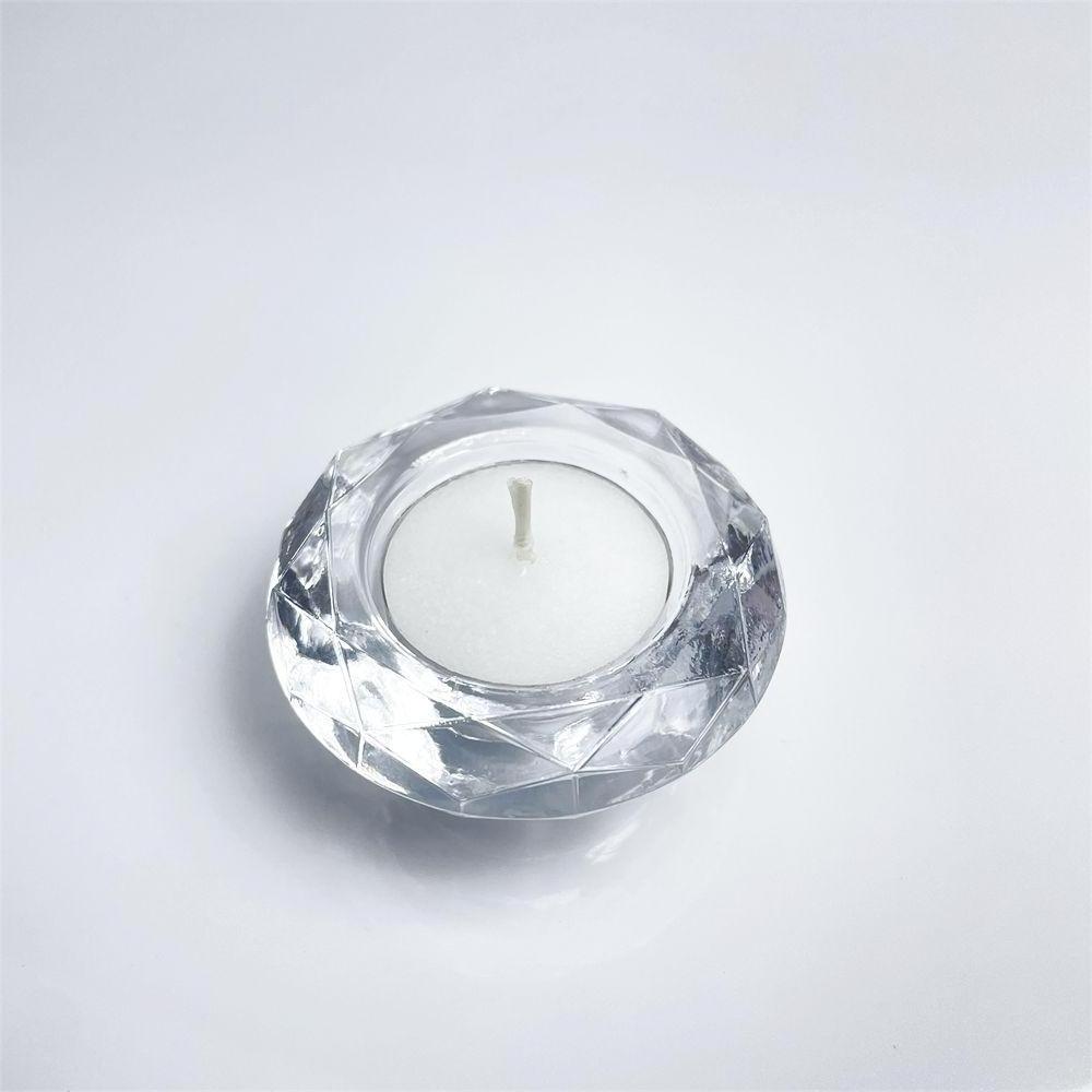 Factory direct tea candle holder crystal glass candle holders bulk