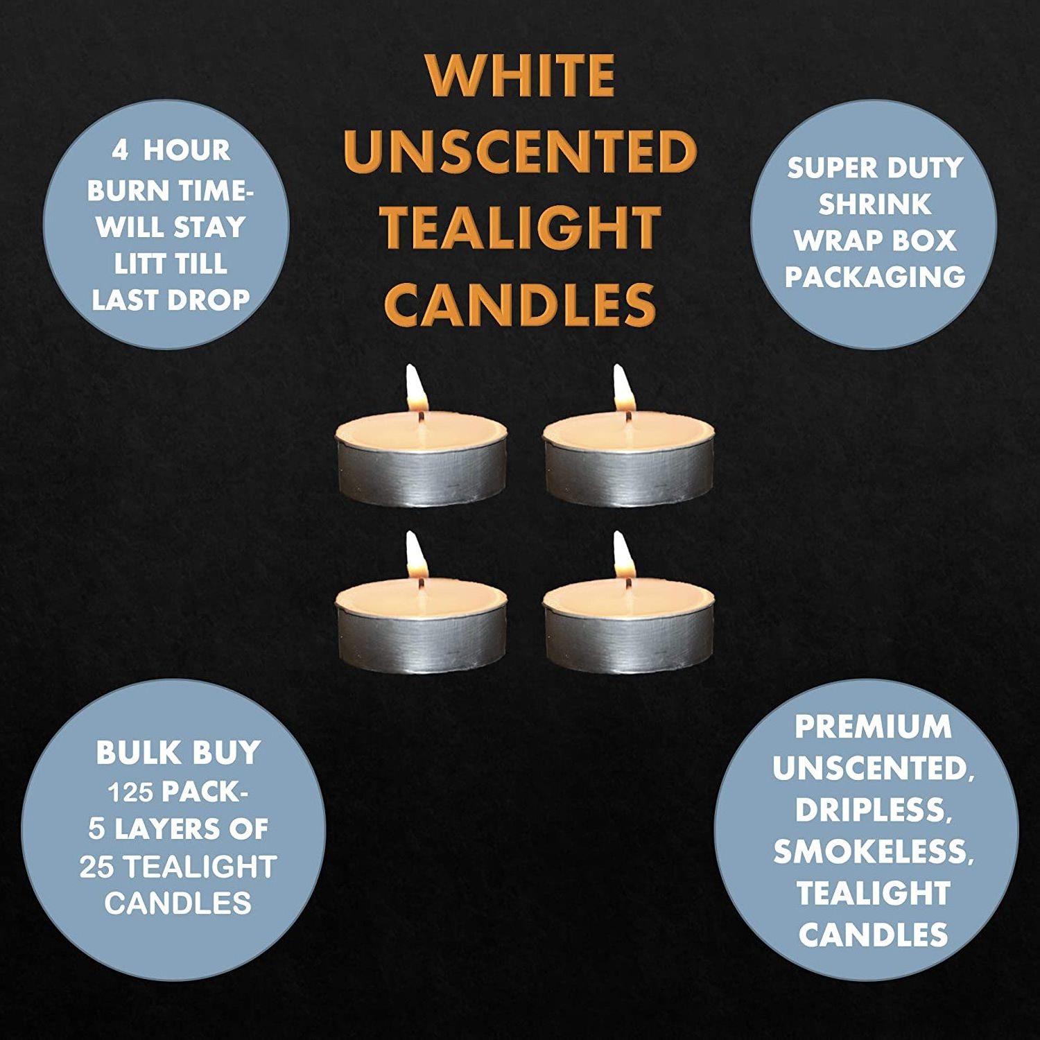 Wholesale 23gm Soy Wax Tealight Candle 8 Hours Unscented White Pillar Tea Light for Bars Diwali Easter Halloween Occasions