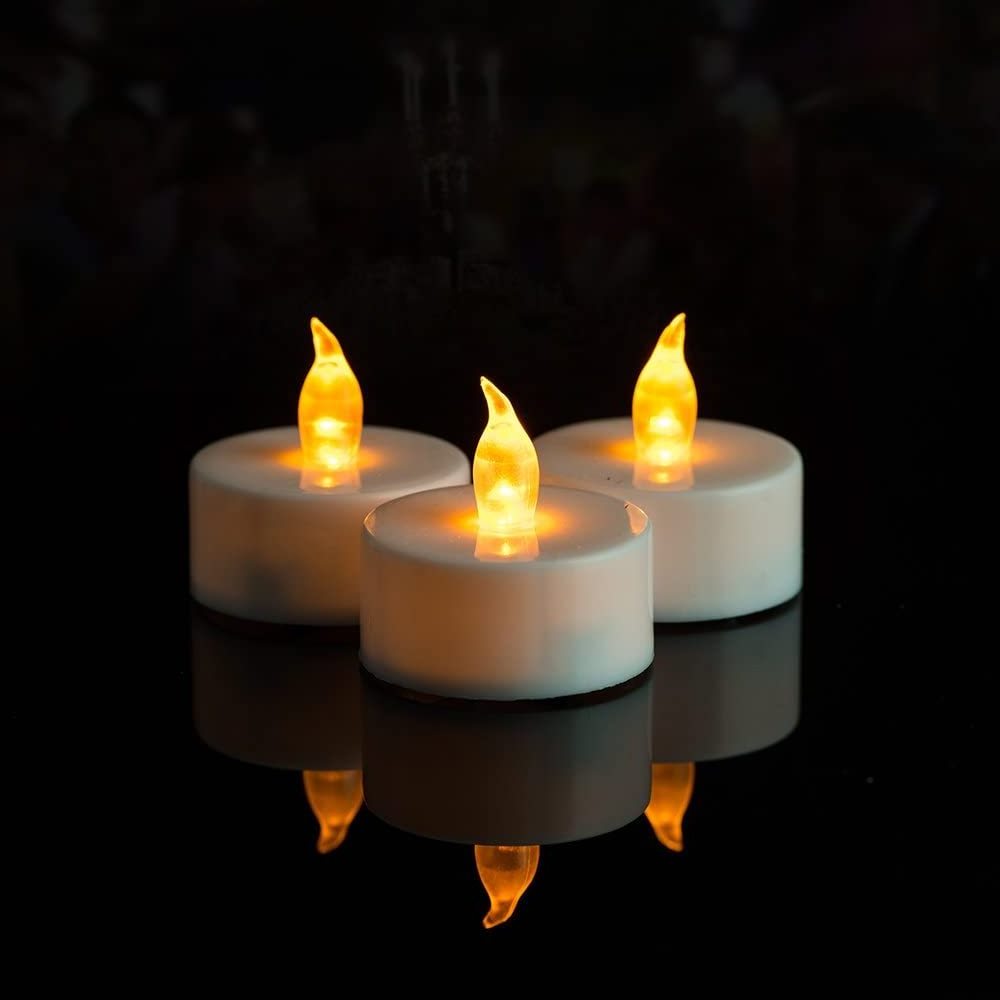 Wholesale Long Lasting Battery Operated Electric Yellow Light Flickering Led Tealight Candles for Sale