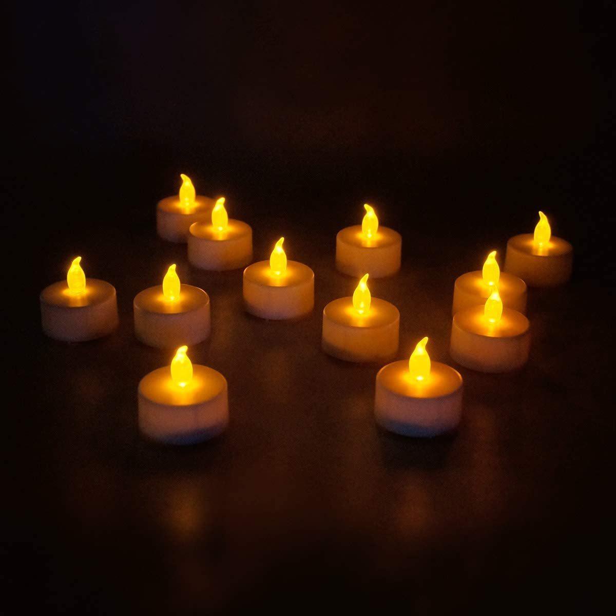 Wholesale Long Lasting Battery Operated Electric Yellow Light Flickering Led Tealight Candles for Sale