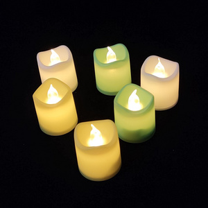 24 Pack Bright LED Flickering Votive Candles Flameless Battery Operated Tea Lights for Home Decoration Holidays Bars Halloween