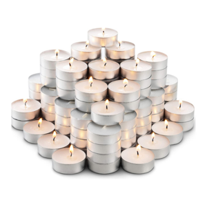 Cheap Price Paraffin Wax Tea lights 200 pack unscented 6 hour white tealight small candle