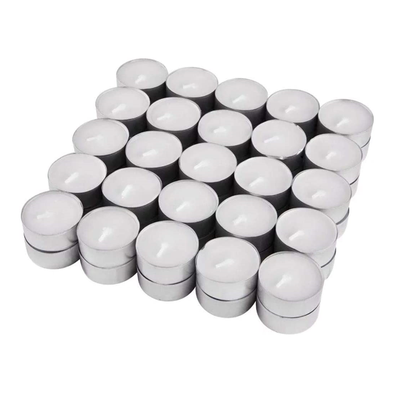 Cheap Price Paraffin Wax Tea lights 200 pack unscented 6 hour white tealight small candle