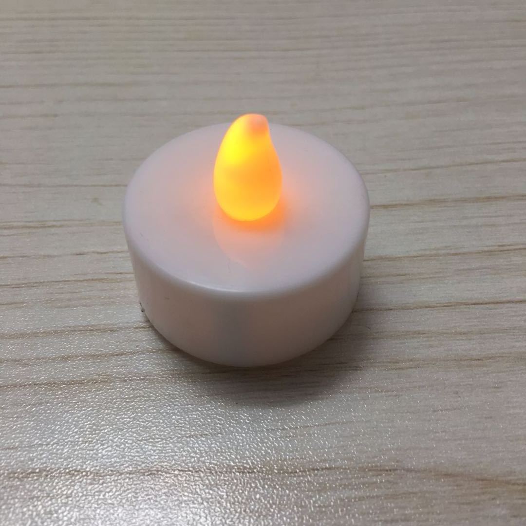 Home Wedding decoration yellow light flickering mini small flameless Led Tealight Candles for sale