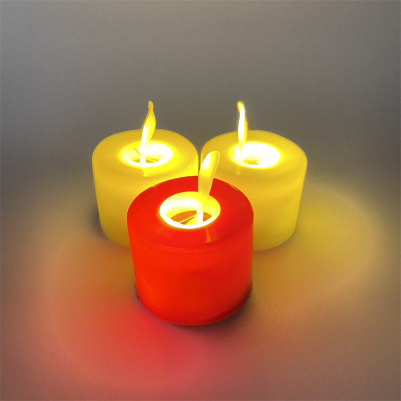 Wholesale Newish Battery Operated Electric Flameless Plastic Mini Candles LED Tea Light  for Christmas wedding party