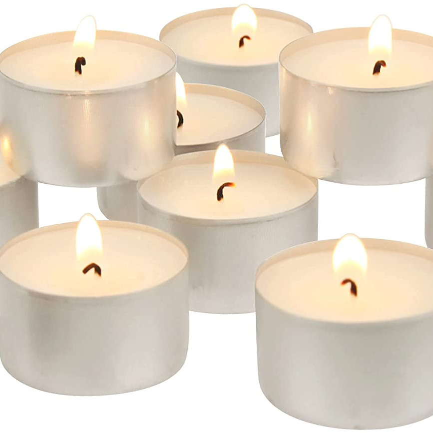 Factory Price 8g-23g Paraffin Wax Small Tealight Candles 8 Hour Candles Tea Lights Candles in Bulk