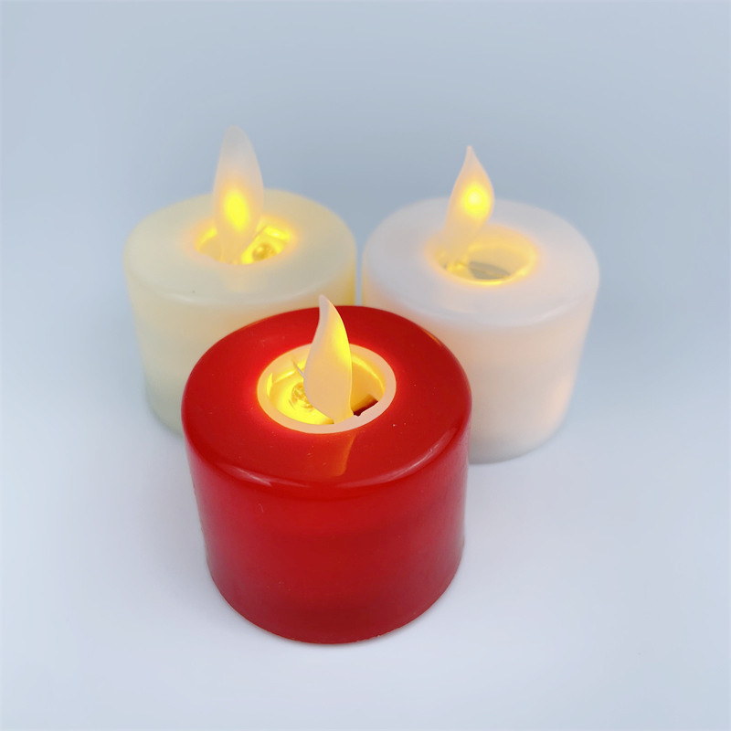 Wholesale Newish Battery Operated Electric Flameless Plastic Mini Candles LED Tea Light  for Christmas wedding party