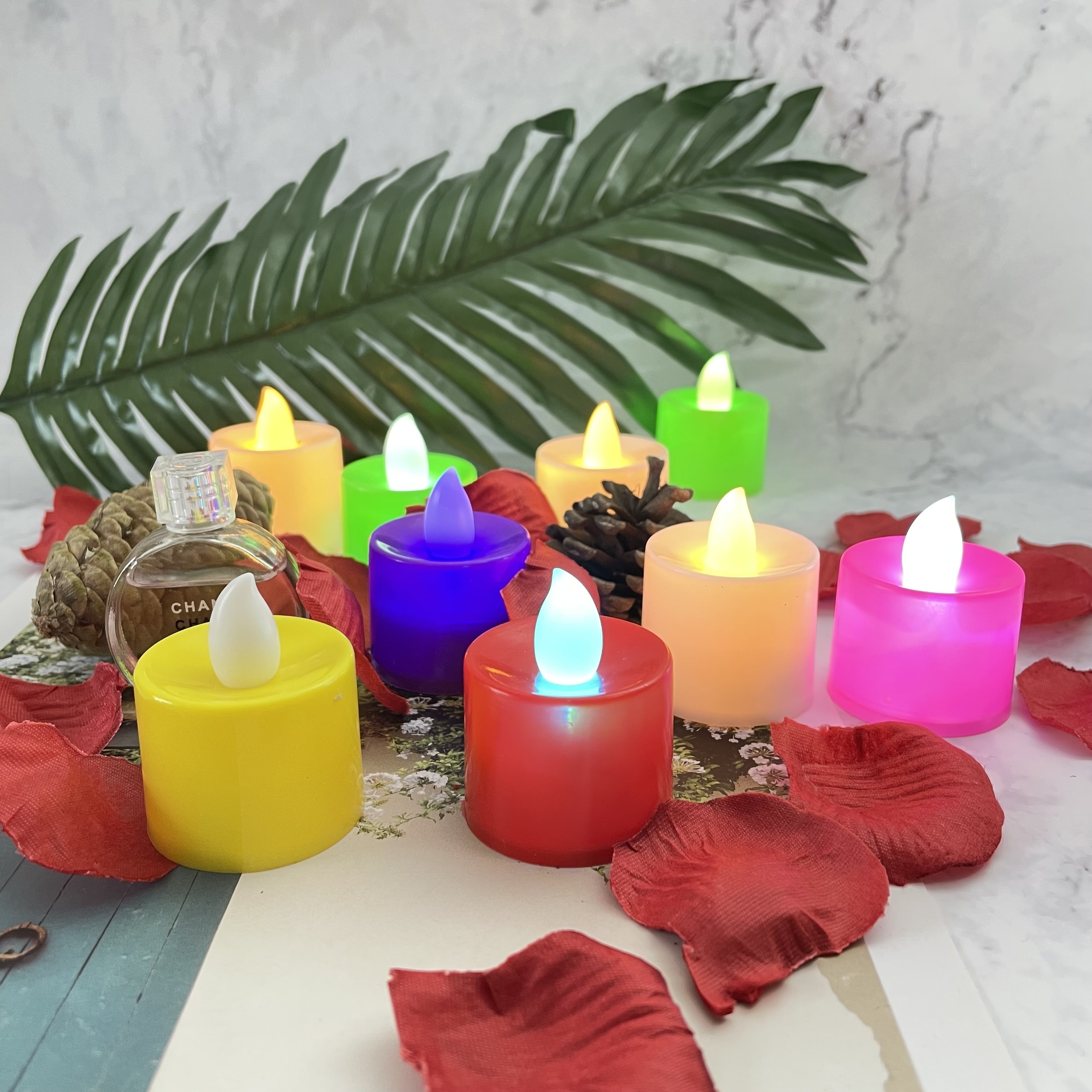 Christmas lights flameless candle small electric LED tea light candle wholesale