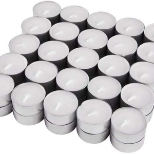 Mini Tea Light Candles in Bulk White Long lasting smokeless Paraffin candle for Home Pool Shabbat