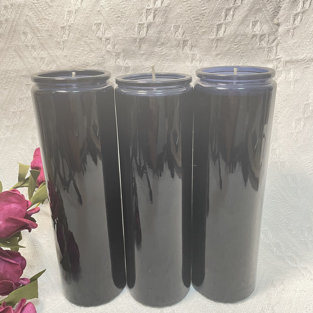 wholesale 7 day candles glass jar religious candle 8 inches memorial candle made by paraffin wax